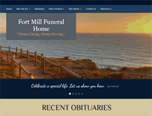 Tablet Screenshot of fortmillfuneralhome.com